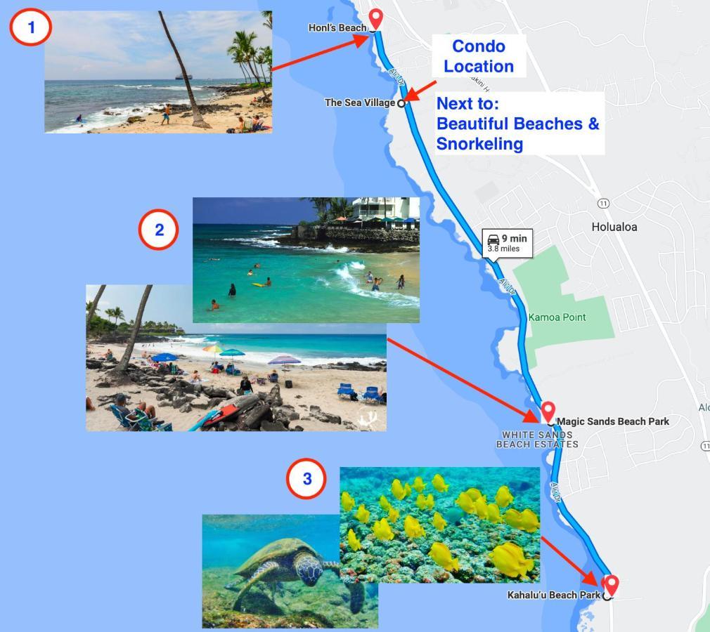 Sea Village Condo With Unobstructed Ocean Views And Oceanside Pool Kailua-Kona Esterno foto